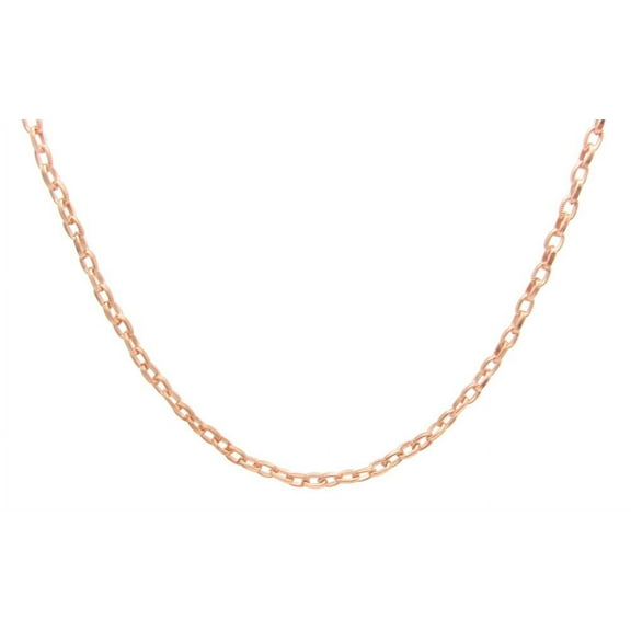 Solid Copper 20 inch chain CN718G - 1/8 of an inch wide.