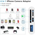 thumbnail image 2 of SD Card Reader for iPhone Lightning to 4 in 1 USB Camera Adapter Compatible OTG Micro SD TF Memory Card Reader for iPad with Charging Port, 2 of 7