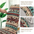 thumbnail image 5 of Yayeee 2 Pack Dining Chair Covers Stretch Parson Chairs Slipcovers Seat Protector, Tribal Art, 5 of 6