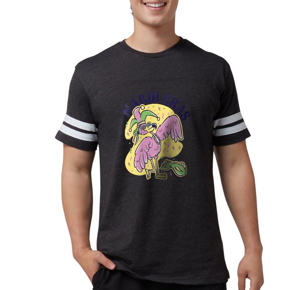 CafePress - Mardi Gras Flamingo T Shirt - Mens Football Shirt