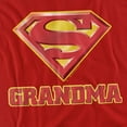 thumbnail image 2 of Superman Super Grandma Women's T Shirt, Red, 2X-Large, 2 of 6
