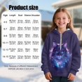 thumbnail image 7 of Pzuqiu Cat Girls Sweaters Comfortable Warm Girls Sweatshirts Size 4-5 Stretchy Casual Hooded Sweatshirt Kids Soft Fall Outerwear Versatile for Kids and Toddlers, 7 of 7