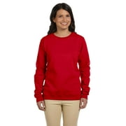 Womens 8 oz. Heavy Blend 50/50 Fleece Crew 2 Pack