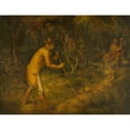 thumbnail image 3 of Quidor, John 24x19 Black Modern Framed Museum Art Print Titled - The Devil and Tom Walker, 3 of 5