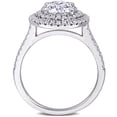 thumbnail image 5 of Created Forever Women's 2 3/5ct TW Lab Grown Diamond 14k White Gold Double Halo Wedding Ring, 5 of 10