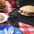 thumbnail image 3 of Parrilla y Prensa para Paninis Chef Buddy roja antiadherente, 3 of 8