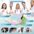 thumbnail image 2 of Almohada cervical DONAMA, espuma viscoelástica para aliviar el dolor de cuello, negra, 2 of 8
