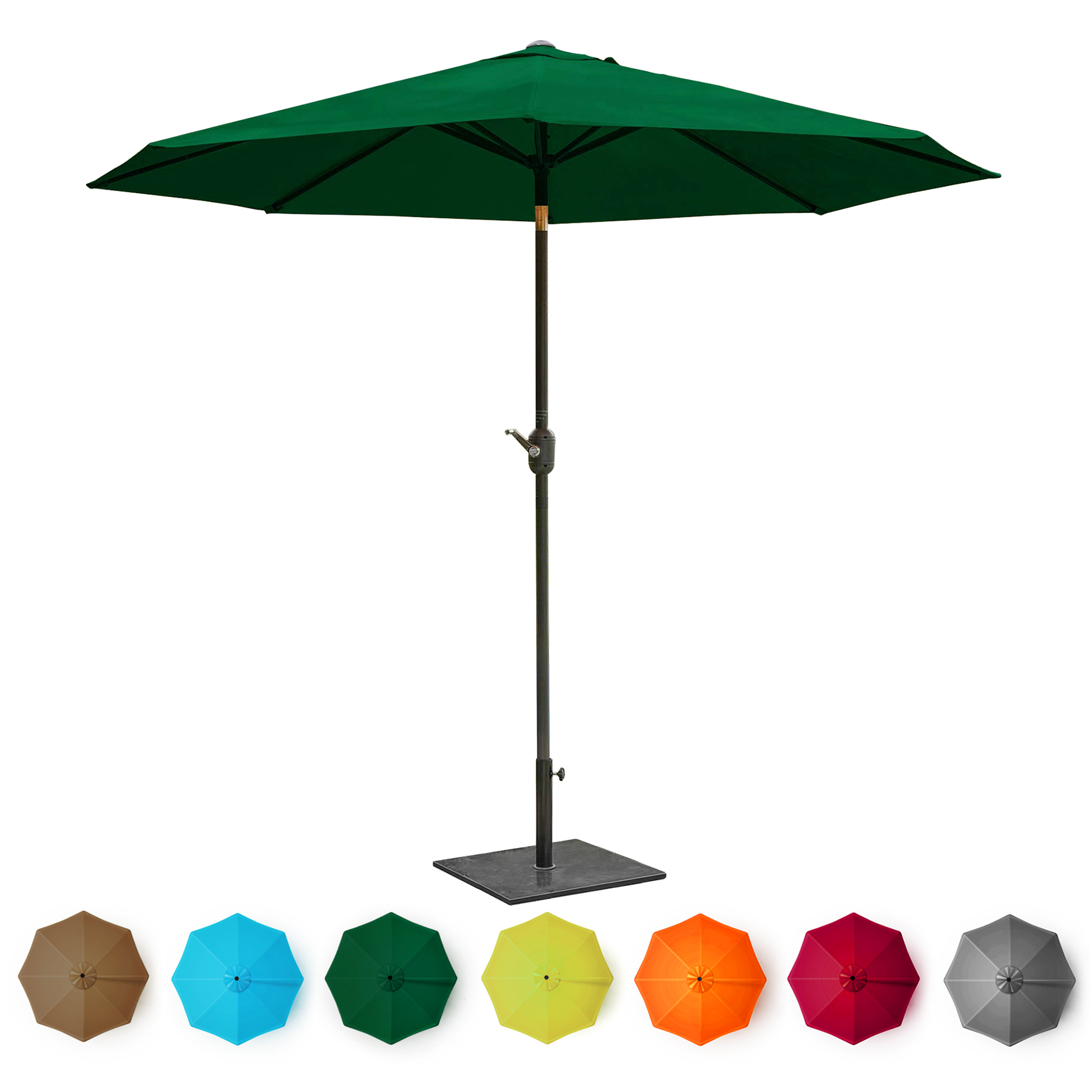 BELLEZE 9 FT Outdoor Patio Lawn Umbrella UV resistant Water Resistant