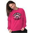 thumbnail image 5 of Bad Moms Club Funny Mothers Day Skull Women Crewneck Sweatshirt Brisco Brands L, 5 of 6