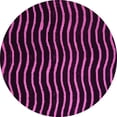 thumbnail image 1 of Ahgly Company Indoor Round Abstract Pink Modern Area Rugs, 4' Round, 1 of 4