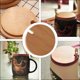 thumbnail image 4 of EeaseMX 6 tapas de bambú natural para tazas, de madera, de cerámica para café., 4 of 8