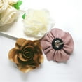 thumbnail image 6 of Satin Fabric Rose Flower Brooch for Women 5.5in Oversized Camellia Corsage Elegant Floral Boutonniere for Wedding Party Dance Banquet Ceremony Dress Accessory Handmade Jewelry, 6 of 12