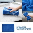 thumbnail image 6 of Car Applicator Sponge Block, Rectangular Polishing Pad Smooth Finishing, Soft Material for Waxing Buffing Exterior Paint Care, Blue 4.72x3.15x1.57in, 6 of 6