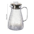 thumbnail image 3 of shyuyusa PC Integrated Steel Lid Hammered Water Pitcher Large Capacity Jug For Home Party Daily Use, 3 of 6