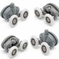 thumbnail image 5 of 4 X Twin Butterfly Shower Door Top Bottom Rollers/Runner/Wheels 19/23/25/27mm, 5 of 6
