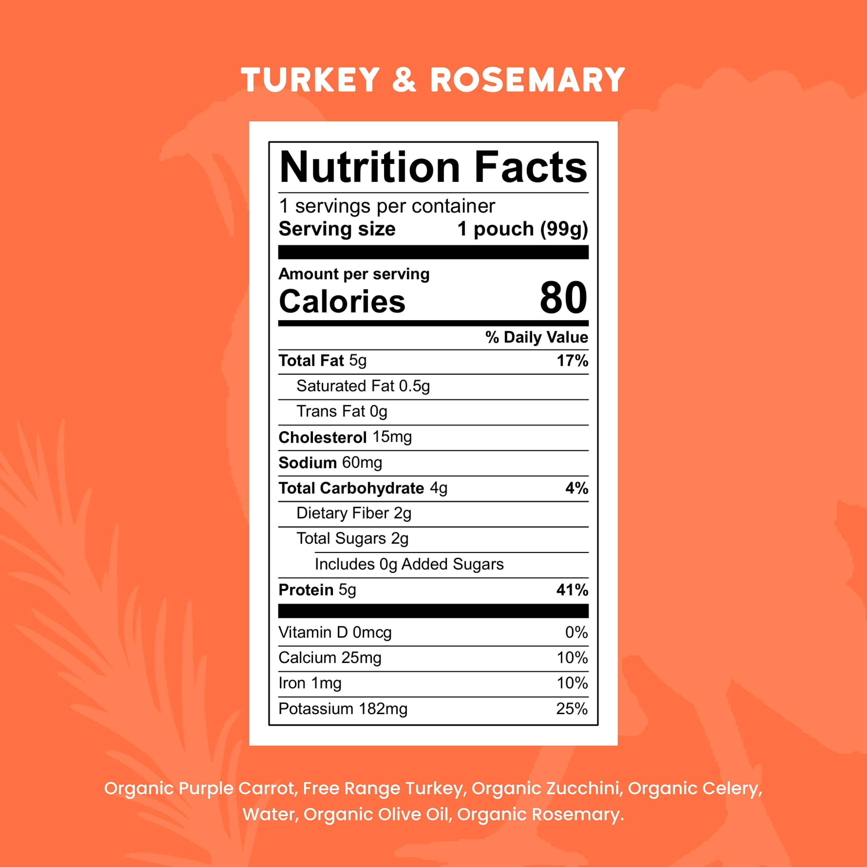 (12 pack) Serenity Kids Stage 2 Baby Food Pouch, Free Range Turkey & Organic Vegetables with Rosemary, 3.5oz