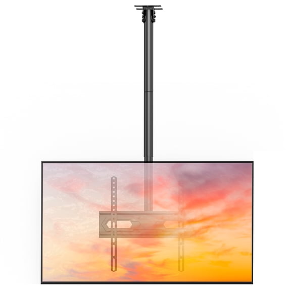 MountLiving Ceiling TV Mount for 26"-65" Screens, Hanging Adjustable Ceiling TV Bracket, Swivel & Leveling & Tilt, Max VESA 400x400mm, Holds up to 110 lbs