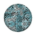 thumbnail image 2 of XMXY Zebra Leopard Print Animal Spare Tire Cover，Universal Waterproof Cover for Jeep RV Tire Wheel Protection 16 inch, 2 of 8