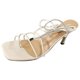 thumbnail image 1 of Amzcrzy Zapatos de mujer,Zapatos de mujer,Zapatillas de mujer, Sandalias de verano con tiras en los tobillos para mujer, tacones altos y clip, sexys. Sandalias Mujer Zapatillas De Casa, 1 of 5