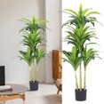 thumbnail image 1 of KER Lifelike Potted Large Indoor Decorative Faux Greenery Tropical Tree For Home, 1 of 6