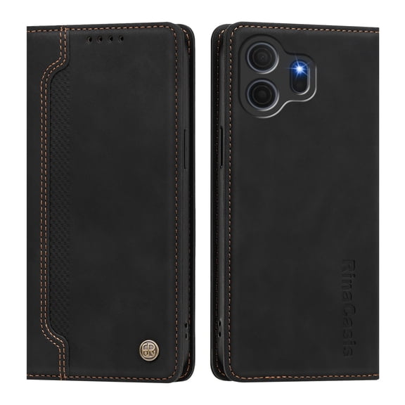 Wallet Case for TCL Nxtpaper 70 Pro, PU Leather Flip Phone Case with 2 Card Slots Cash Pocket, Strong Magnetic Closure Kickstand Protective Folio Cover.D01