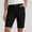 Black, variant on Josdec Women's High Waist Stretch Bermuda Shorts Knee‑Length Workwear Chino Straight Tube with Multi‑Pockets for Hiking Daily Wear