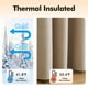 thumbnail image 4 of Cortinas MIULEE Blackout Velvet, 2 paneles, 132 x 274 cm, color camel beige, 4 of 8
