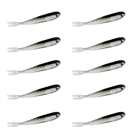 Black Soft Plastic Lure Tiddler Bait Bionic Bait Minnow Artificial Bait