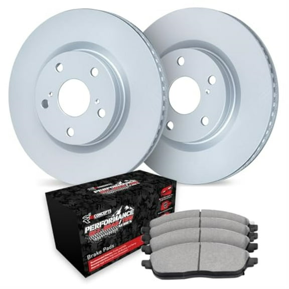 R1 Concepts Carbon Coated Disc Brake Rotor Set with Off-Road/Tow Brake Pads WDVN1-42010
