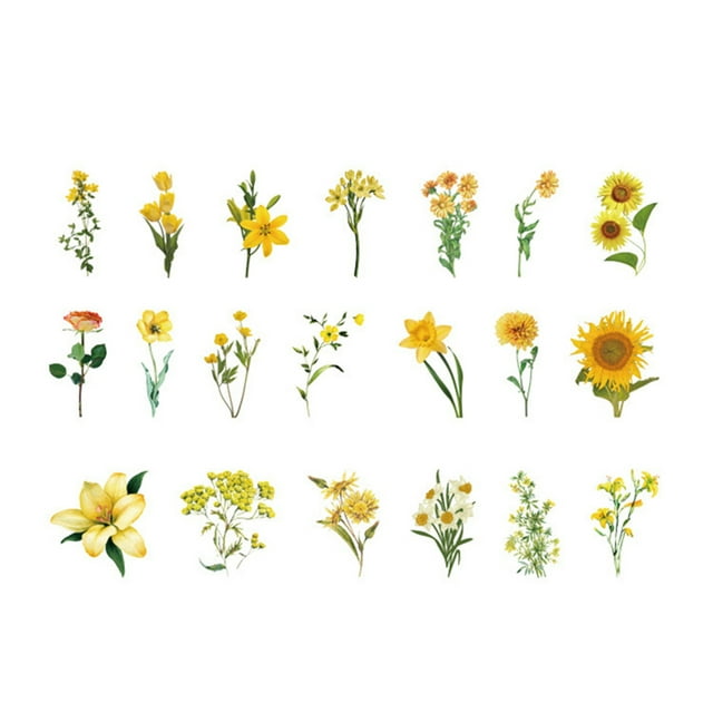 CAROOTU Sticker Scrapbooking Supplies Beautiful Adhesive Decorative Sticker For Gift Packaging Notebooks