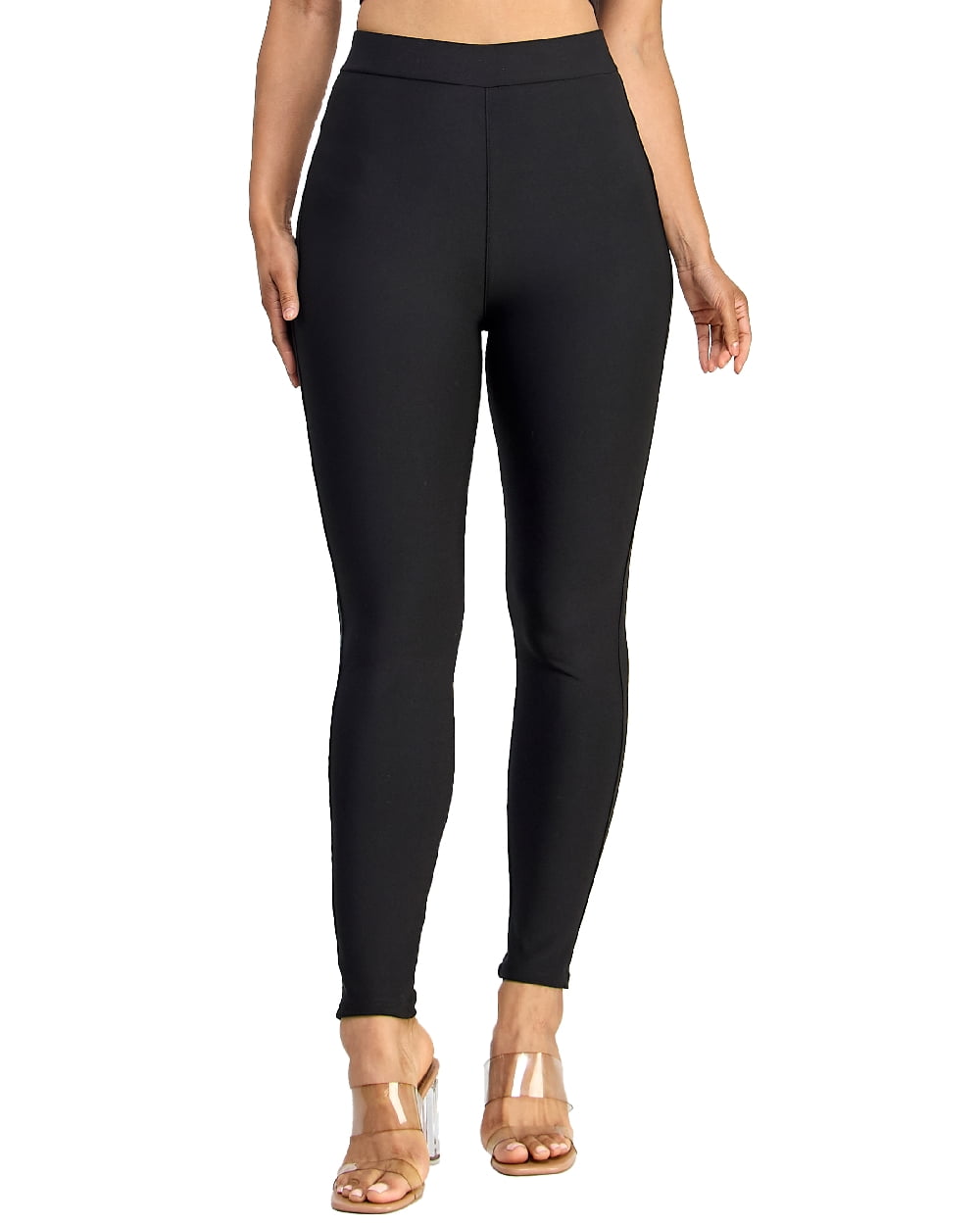 Women's Pull On Casual Scuba Slim Fit Dress Pants Comfortable Stretchy