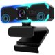 thumbnail image 1 of Cámara web NBPOWER 1080P 60 FPS en streaming con micrófono y luz RGB, 1 of 7