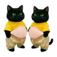 thumbnail image 1 of 2Pcs 3D Cat Belly Sticker,Cute Cartoon Soft Silicone Anti-Collision Sticker,Cat Wearing Clothes with Pink Belly Decals for Phone, Scrapbooks, Planner, Computer and Laptops, 1 of 7