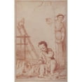thumbnail image 3 of Giuseppe Maria Crespi 17x24 Black Modern Framed Museum Art Print Titled - Marcolfa Discovers Bertoldinotrying to Hatch Eggs (1709-10), 3 of 5