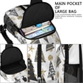 thumbnail image 4 of Sling Backpack,White Christmas Tree and Snowflake Pattern Crossbody Bag with Water Bottle Holder,Waterproof Sling Bag for Men/Women with Chest Phone Holder for Hiking,Travel, 4 of 6