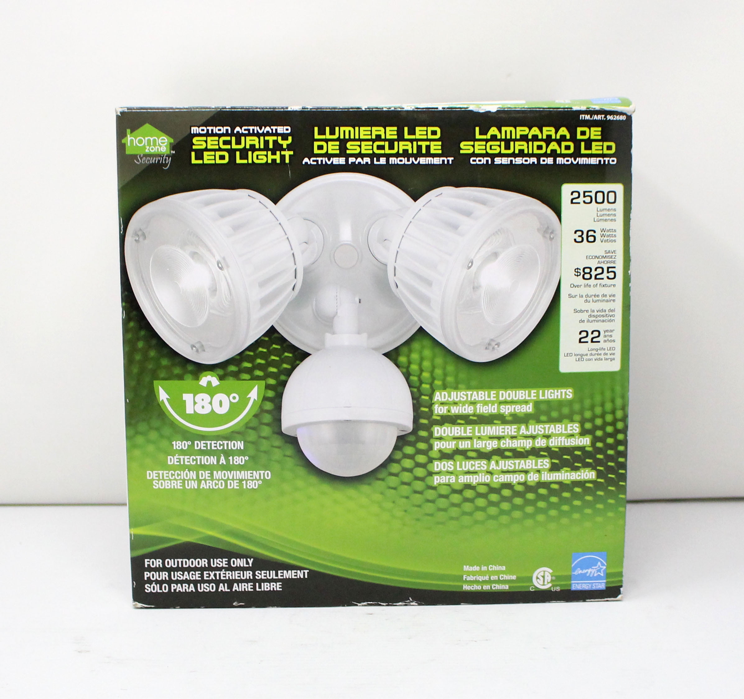 Home Zone Security 180º Motion Activated LED Motion Activated Security