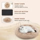 thumbnail image 3 of Cama relajante tipo donut FluffyDream para perros y gatos, 30 pulgadas, color marrón, 3 of 5