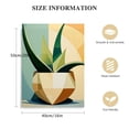 thumbnail image 2 of ONETECH Canvas Wall Art  Framed Boho Wall Art Mid Century Modern Wall Prints Yellow Green Moon Plant Desert Nature Illustrations Artwork, Minimalist Boho Wall Decor for Living Room, 2 of 5