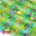 thumbnail image 4 of 33FT Easter Tinsel Twist Garland with 100 LED String Lights Easter Metallic Fringe Garland Hanging Tinsel Decoration for Indoor Outdoor Decor Easter Party Supplies, 4 of 7