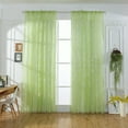 thumbnail image 1 of Festive Snowflake Voile Window Curtain for with Sheer Drape Panel, 1 of 6