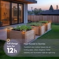 thumbnail image 4 of PASAMIC Solar Post Cap Lights 4 Pack, Solar Post Lights Outdoor Waterproof with 2 Color Modes, IP44 Deck Solar Powered for 4x4, 5x5, 6x6 Vinyl/Wooden Posts, Decorate Deck, Patio, Porch, Fence, 4 of 7