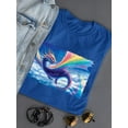 thumbnail image 3 of Flying Rainbow Dragon T-Shirt Women -Anthony Chirstou Designs, Female Medium, 3 of 4