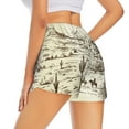 thumbnail image 4 of Picia Wild West Desert With Cowboys Pattern Women's 2 in 1 Athletic Running Shorts High Waisted Workout Casual Gym Sweat Shorts with Comfy Liner Zipper Pockets-X-Large, 4 of 9