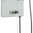 thumbnail image 6 of Lahaina 9.5-in ShowerSpa with 8-Multi-function Body Jets Multi-function Handshower and Tub Spout Seafoam Glass and Chrome, 6 of 8