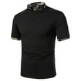 thumbnail image 2 of Sngxgn Men's Short-Sleeve Polo Shirt(Black,XXL), 2 of 8