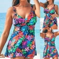 thumbnail image 2 of VerPetridure Tankini Bathing Suits for Women High Waisted Two Piece Swimsuits Tummy Control Swimwear Loose Swim Suit with Boyshorts, 2 of 9