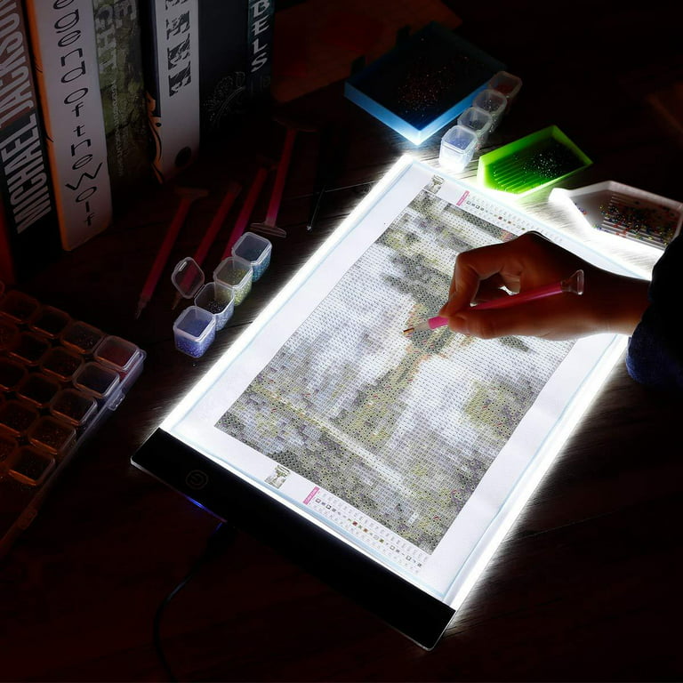 Diamond Painting A4 Dimmable LED Light Board LED Tablet Bright Light Pad Light Box Apply to 5D Diamond Painting Artcraft Watercolour Copy Quilting