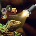 thumbnail image 3 of Reptile Heat Lamp Tortoise Basking Spot Lamp Turtle 360°Rotatable Light Clamp Flexible Ceramic Clip Desk Light Holder Socket With Dimmable Switch For Aquarium Pet Lizard, 3 of 5