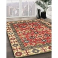 thumbnail image 2 of Ahgly Company Indoor Round Abstract Red Oriental Area Rugs, 3' Round, 2 of 6