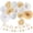 White Champagne Gold, variant on Champagne-Gold Beige Fall Boho Bachelorette Party-Decorations - 21pcs Women Bridal Shower Banner Garland,Bride To Be Paper Streamers Lanterns,Flower Tissue Pom Poms Fan Favors Wedding Decor